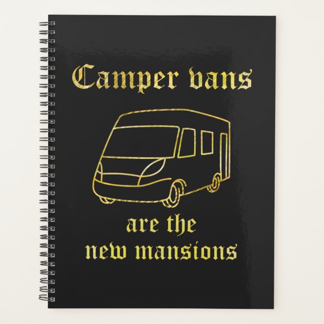 Camper Vans New Mansions Gold Std. Planner (Front)