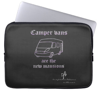 Camper Vans New Mansions Purple Irid. Laptop Sleeve