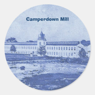 Camperdown Blue Stcker Classic Round Sticker