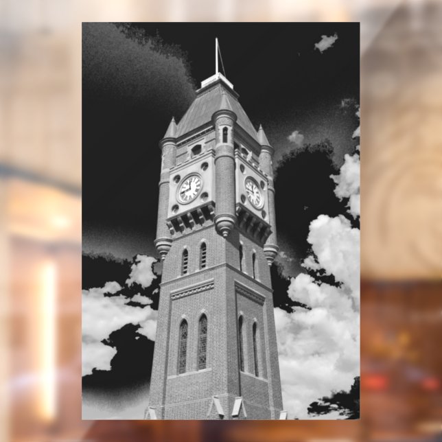 Camperdown Clock Tower Keeper of Time  Window Cling (Sheet 2)