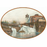 Camperdown Suncatcher Photo Sculpture Decoration<br><div class="desc">The Main Camperdown Mill showing the Reedy River Falls</div>