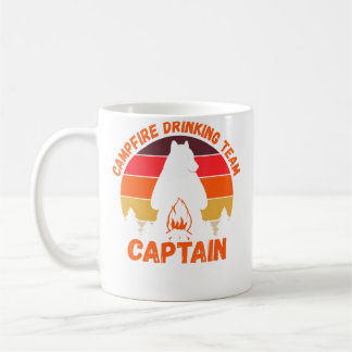 Campers Campfire Drinking Team Captain Camping Bea Coffee Mug