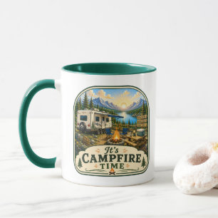 Campers Coffee Mug - It's Campfire Time!