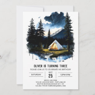 Camper's Delight Birthday Invitation
