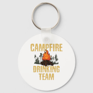 Campers Gift - Campfire Drinking Team Camping Outd Key Ring