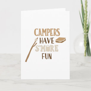 campers have s'more fun card