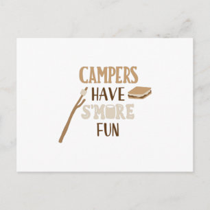 campers have s'more fun postcard