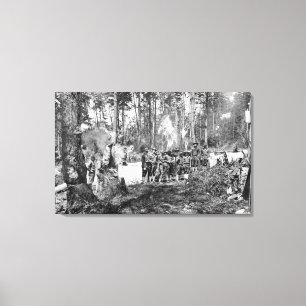 Campers Posing Canvas Print