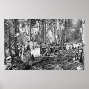 Campers Posing Poster