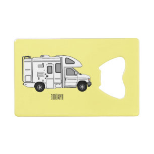 Campervan cartoon illustration