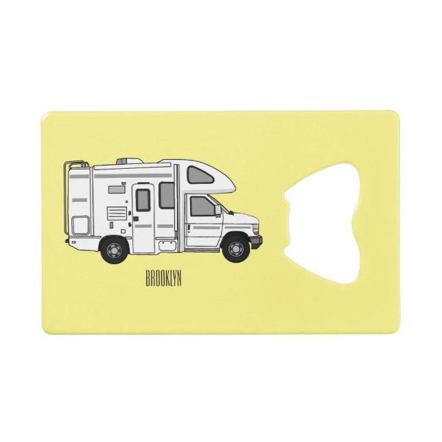 Campervan cartoon illustration (Front (Horizontal))