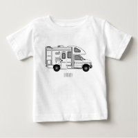 Campervan cartoon illustration