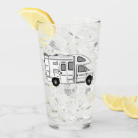Campervan cartoon illustration