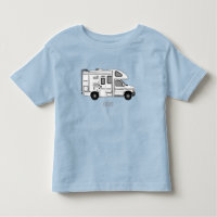 Campervan cartoon illustration