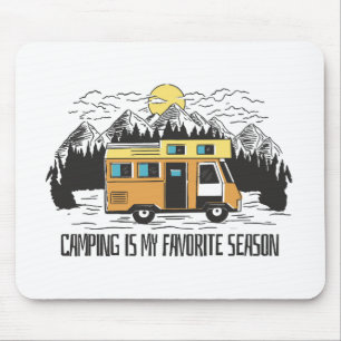 Campervan Mountain Retreat Mouse Mat