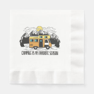 Campervan Mountain Retreat Napkin