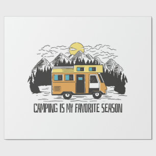 Campervan Mountain Retreat Wrapping Paper