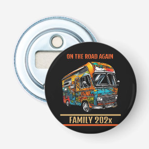 Campervan On the Road again Family Vacation Travel Bottle Opener