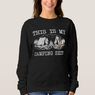 Campfire American Foxhound Dog This Is My Camping Sweatshirt
