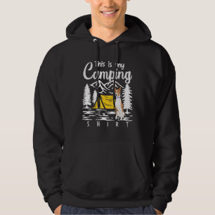 Campfire Basenji This Is My Camping Hoodie