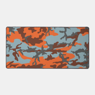 Campfire Camo Military Camouflage Armed Forces Desk Mat