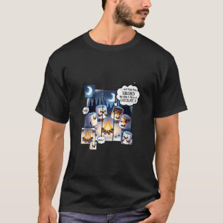campfire candle smores Marshmallow Scary Campfire  T-Shirt