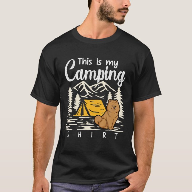 Campfire Chow Chow This Is My Camping T-Shirt (Front)