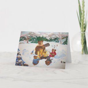 Campfire Christmas card