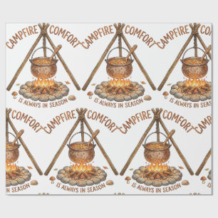 Campfire Comfort Outdoor Camping Cooking Wrapping Paper