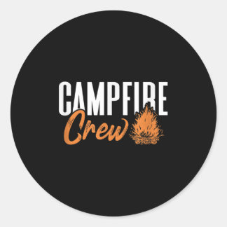 Campfire Crew  Classic Round Sticker