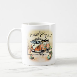 Campfire Cutie Vintage Camping Coffee Mug