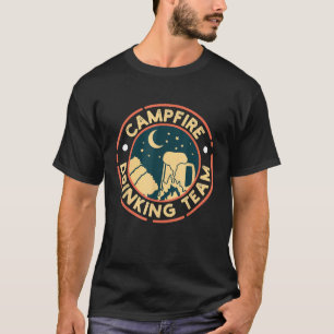Campfire Drinking Team I Camper Friends T-Shirt