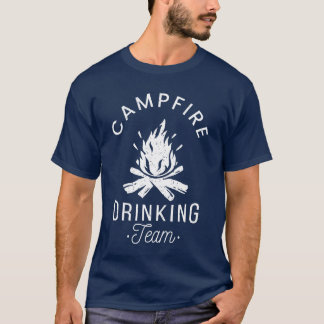 Campfire Drinkingeam Camp Lovers Scout Camper frie T-Shirt