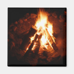 Campfire fire pit magnet