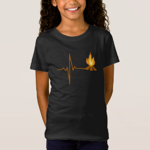 Campfire Heartbeat Camping T-Shirt