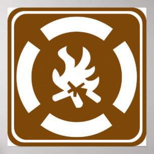 Campfire Highway Sign