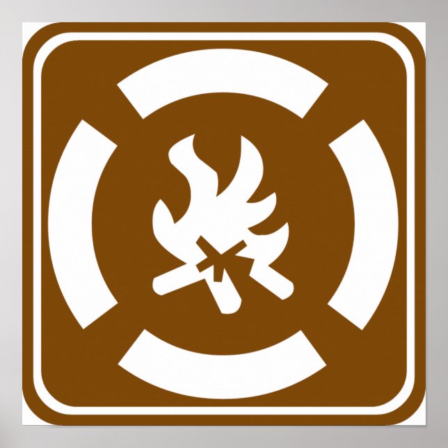 Campfire Highway Sign (Front)
