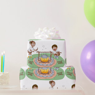 Campfire Kids Wrapping Paper