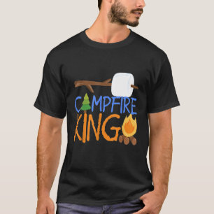 Campfire King Camping Shirt Camp SMores Bonfire Da