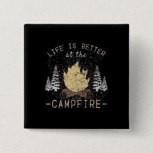 Campfire - Life Is Better By The Campfire 15 Cm Square Badge