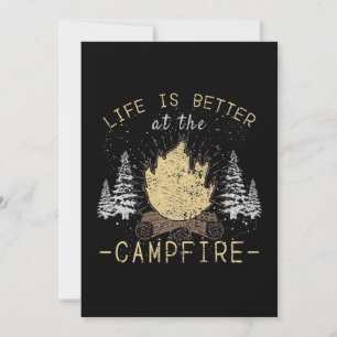 Campfire - Life Is Better By The Campfire Invitation