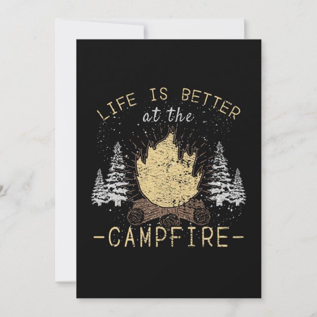 Campfire - Life Is Better By The Campfire Invitation (Front)