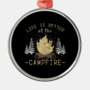 Campfire - Life Is Better By The Campfire Metal Tree Decoration