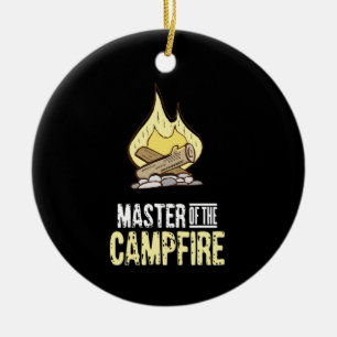 Campfire - Master of The Campfire Ceramic Tree Decoration