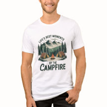 Campfire Moments Vintage Mountain Design  Men’s