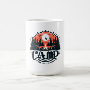 Campfire Nights Amid Pine Forests Coffee Mug