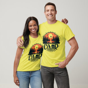 Campfire Nights Amid Pine Forests T-Shirt