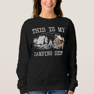 Campfire Norwegian Elkhound Dog This Is My Camping Sweatshirt