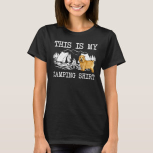 Campfire Norwich Terrier Dog This Is My Camping T-Shirt