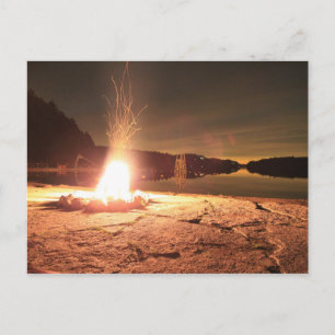 Campfire Postcard